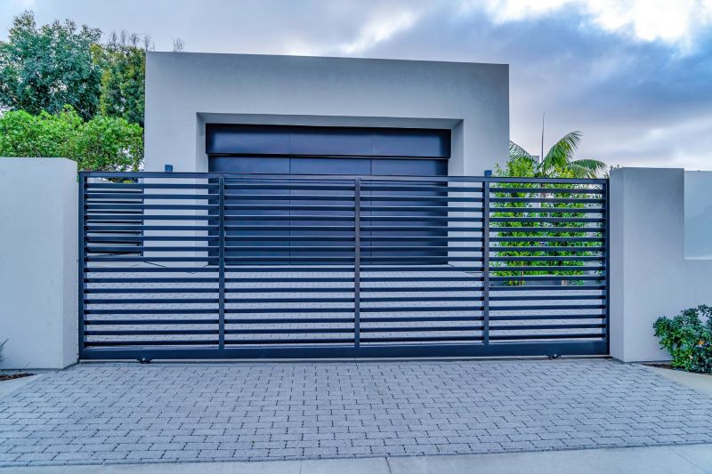 Elegant Metal Driveway Gate