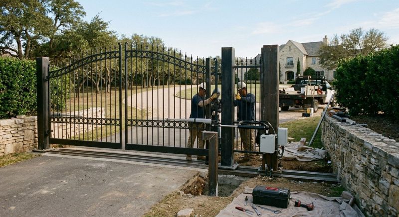 Entrance Gate Installation in Plano, TX
