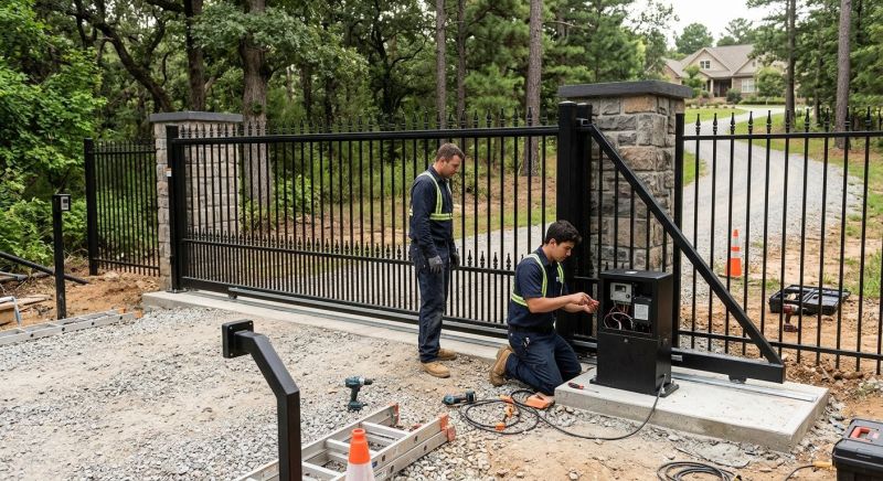 Motorized Gate Installation in Cumming, GA